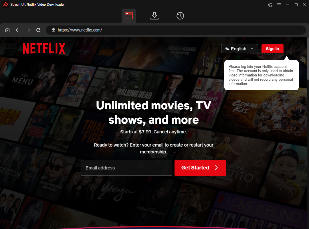 sign in netflix account in streamult