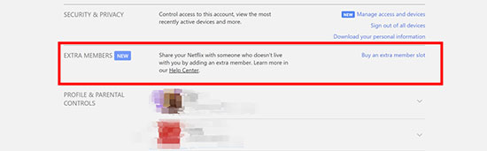 add extra netflix members