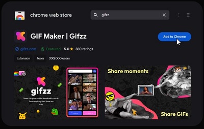 add gifzz to chrome