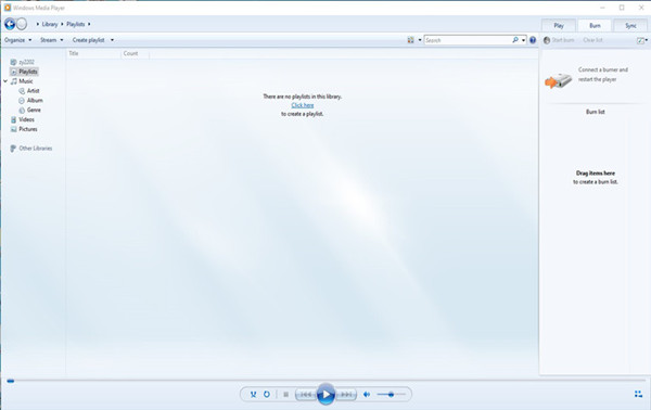 burn windows media player