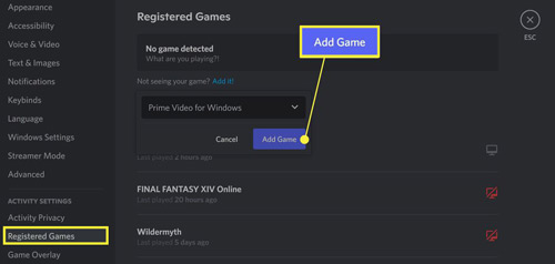 discord registered games