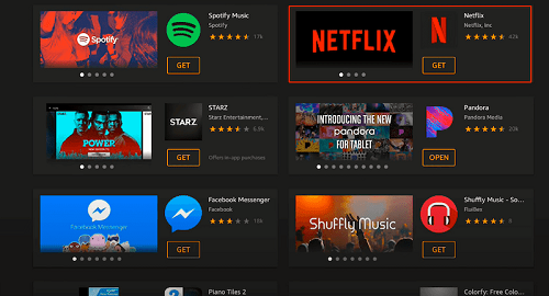 download netflix app on fire tablet