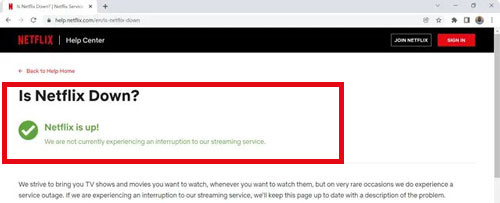 netflix server status