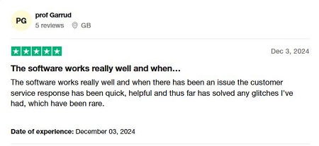 positive user review of cleverget1