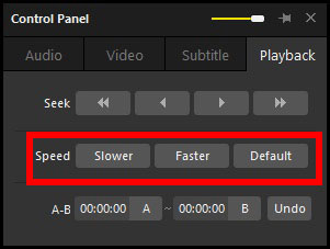 adjust video playback speed on potplayer