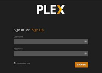 sign into plex to link plex with netflix