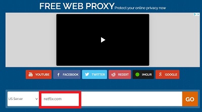 unblock netflix on proxysite