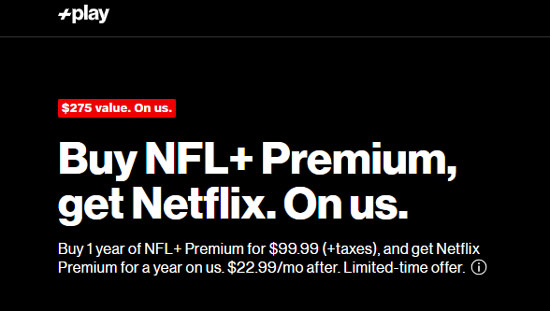 verizon netflix promotion bundle