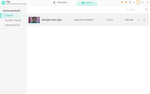 view the netflix downloads on kigo downloader